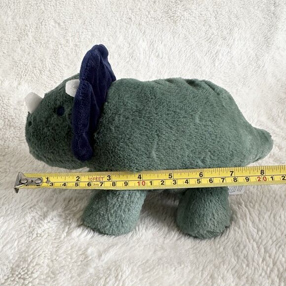 Carters Just One You Blue Green Triceratops Dinosaur Plush Baby Sooth Toy Lovey - Picture 5 of 5